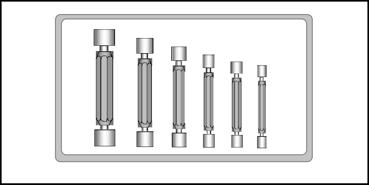 STEINLE 4109 Komb. Dreh- und Gewindestahllehre Trapez, Whitworth und  metrische Gewinde für Winkel von 40-80°