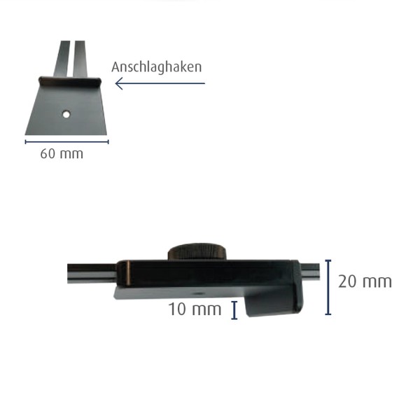 SV-Artikel - Schlitz- und Keillehre (Messkeil 0,1 mm, Stahl)