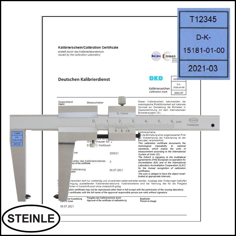 STEINLE Bremsscheiben Messschieber 0 - 50 mm -DAL- Schnabellänge