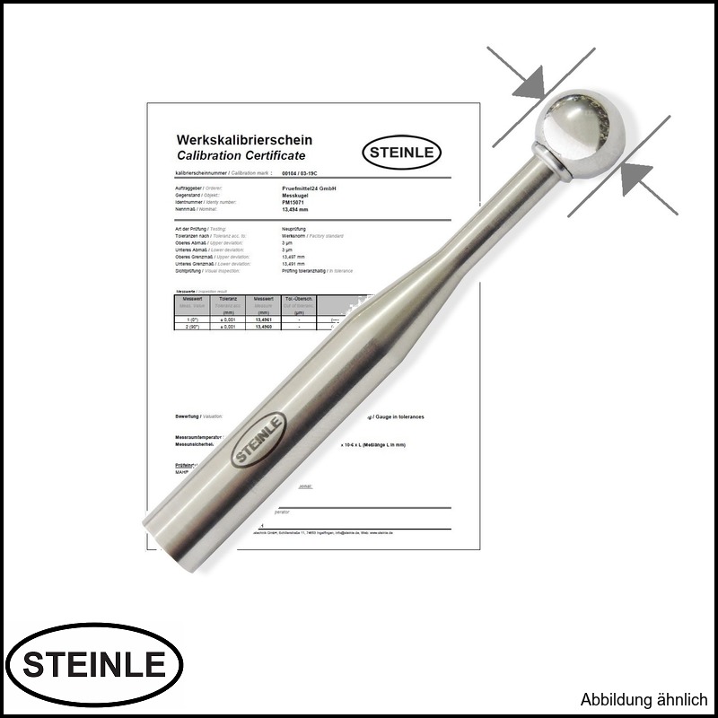 Messkeil 0,5 - 11 mm aus Stahl, mit langem gerändeltem Griff