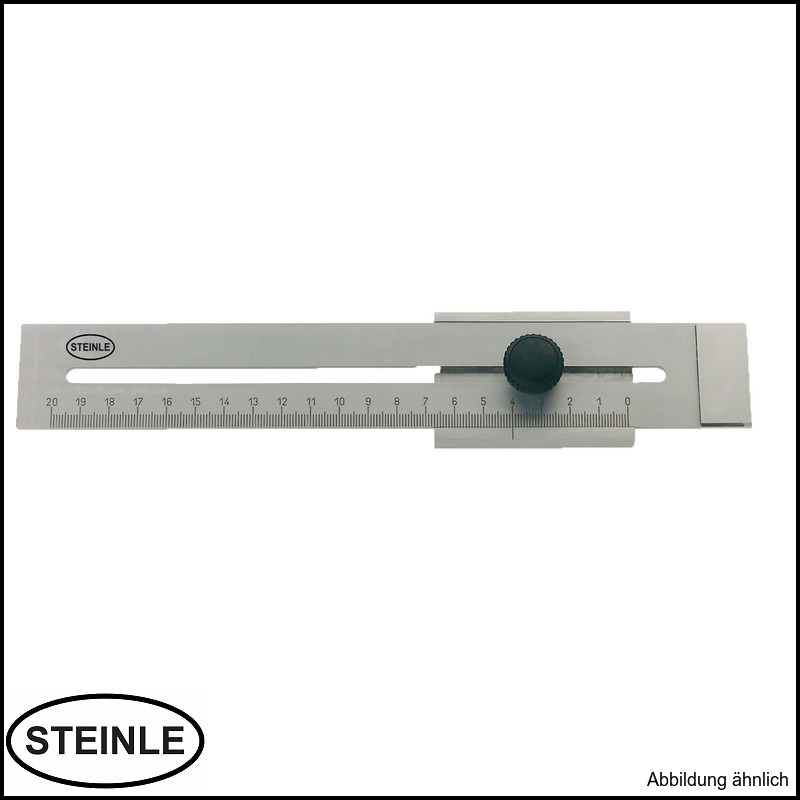 STEINLE 5408 ALU Streichmaß 200 mm mit integriertem Gradmesser NEU OVP 
